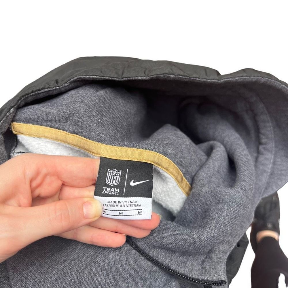 NFL TEAM APPAREL NIKE GREEN BAY PACKERS Grey Drawstring Hoodie Size Medium - Picture 8 of 11